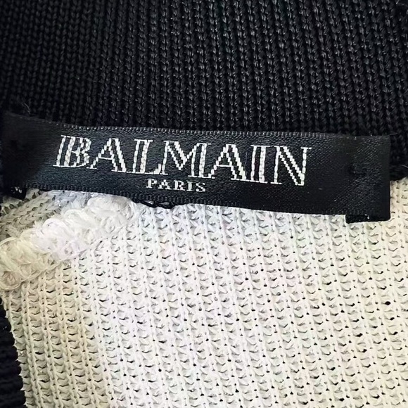 Authentic Balmain Black and White Knit Texture - Picture 2 of 5